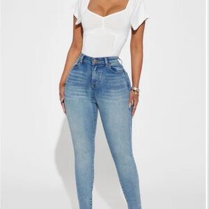 Fashion Nova Blue Denim Jeans